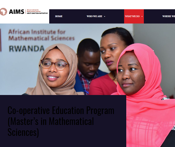 
	AIMS  (African Institute for Mathematical Sciences Scholarship) Fully Funded Scholarship Program

	 
