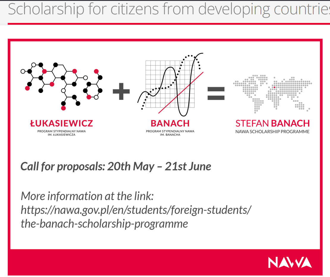 
	Poland Government Stefan Banach Scholarship 2025 (NAWA)
	 
