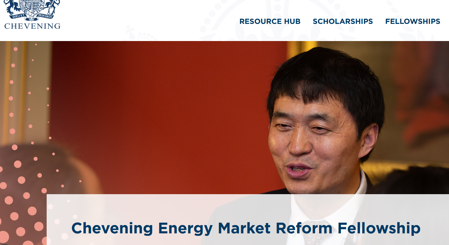 
	2026 Chevening Energy Market Reform Fully Funded Fellowship in UK
